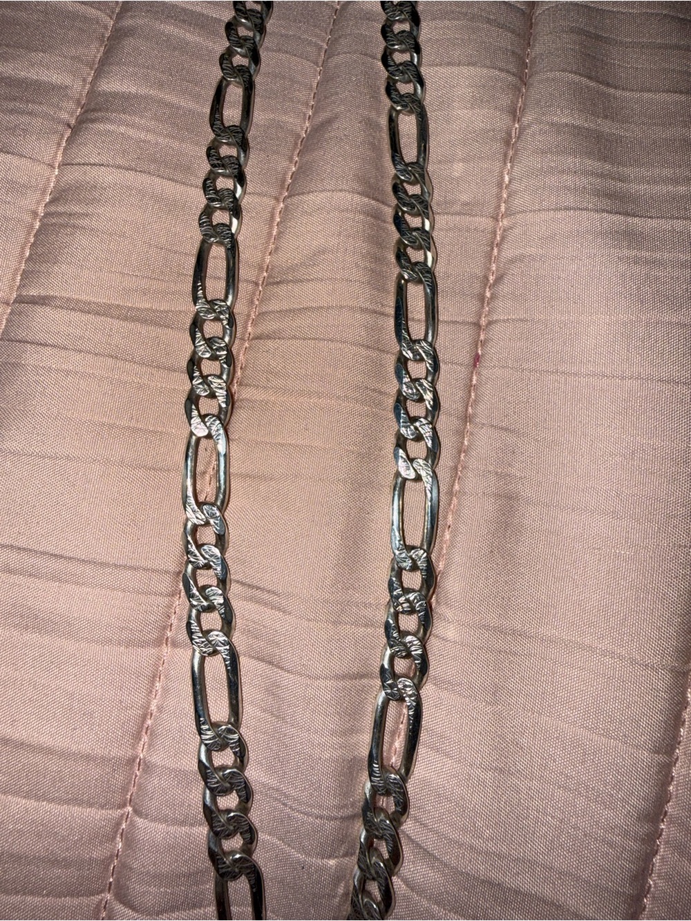 Men's Silver Italy Siover Chain Necklace 12”- Classic Linked Design